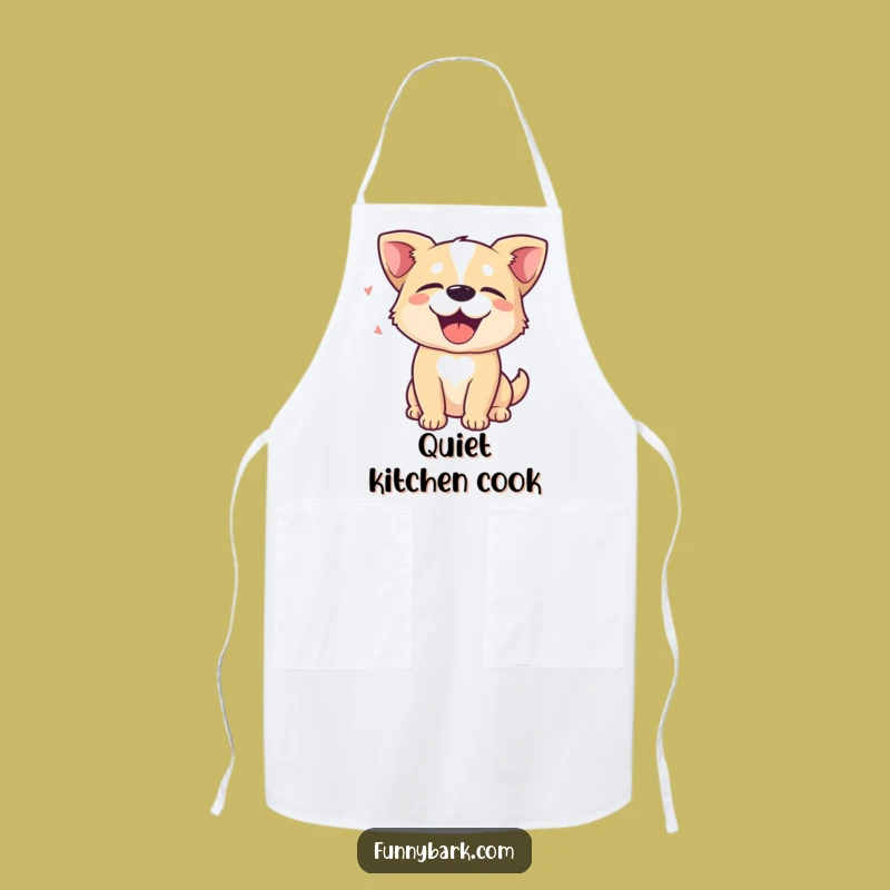 Funny Dog Bliss Apron: Cook with Calm, Happy Bark Included, Ideal Humorous Gift!