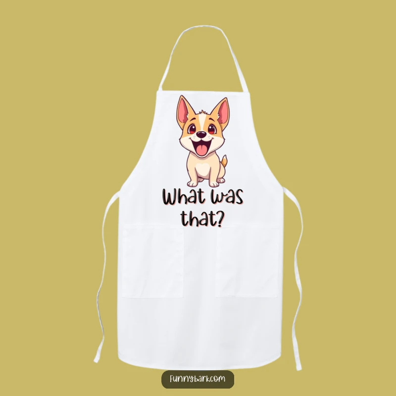 Funny Dog Excitement Apron: Kitchen Alertness, Fun Cooking Gear, Perfect Funny Gift