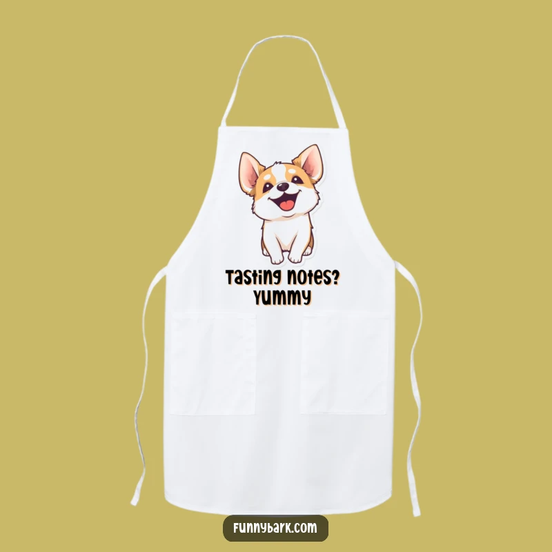 Funny Dog Head Tilt Apron Kitchen Fun Hilarious Canine Chef Gift
