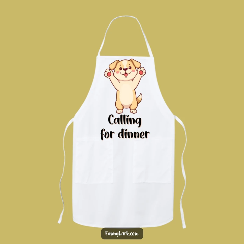 Funny Standing Dog Apron - Chef's Fun, Kitchen Gift