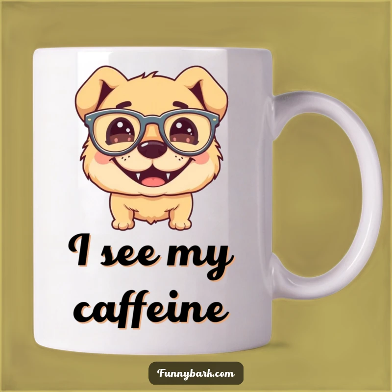 Funny Dog Glasses Mug - Silly Grin Goofy Pup Humor Gift