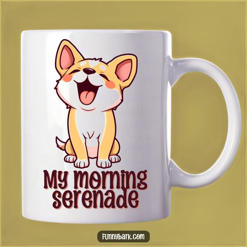 Funny Howling Dog Mug - Hilarious Canine Companion Gift for Dog Lovers
