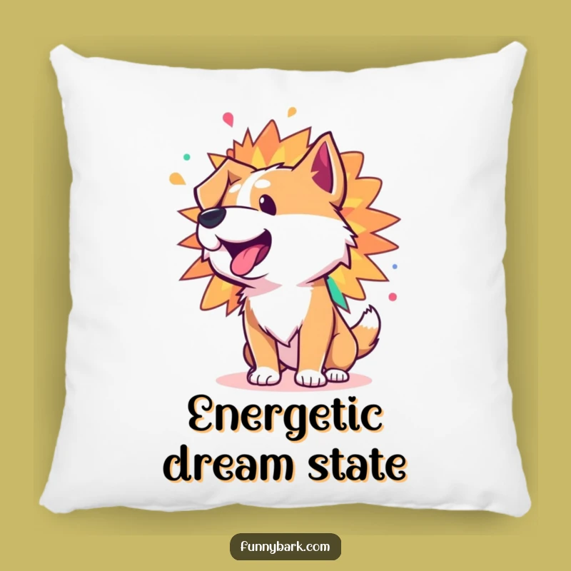 Funny Energy Bark Pillow: Cuddle Up with Comical Color