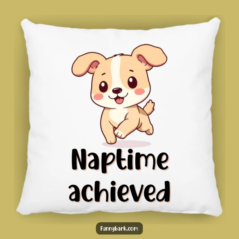 Funny Dog Running Pillow - Cozy Ears Flapping Cushion Happy Pup Gift