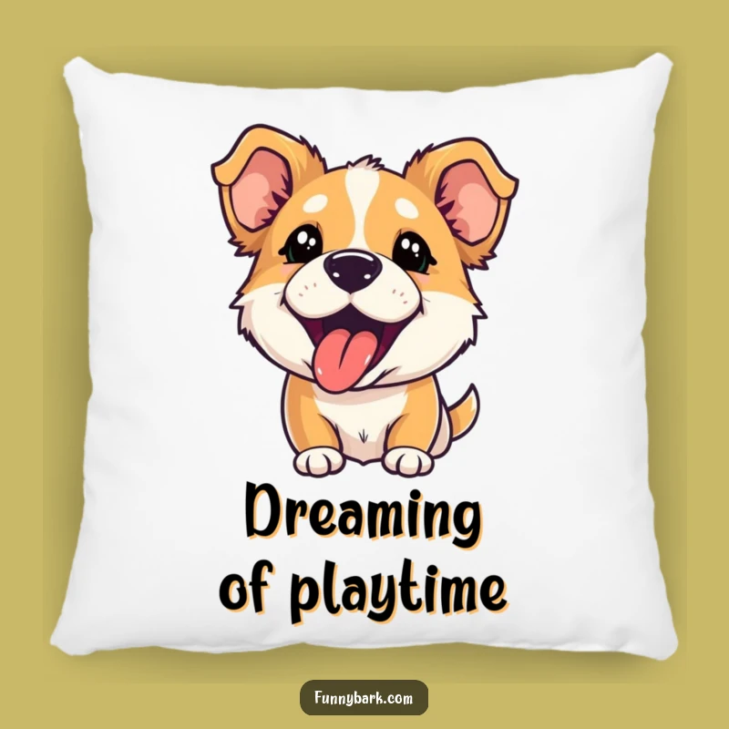 Funny Playful Barker Pillow: Cuddle Up with Comical Canine Energy