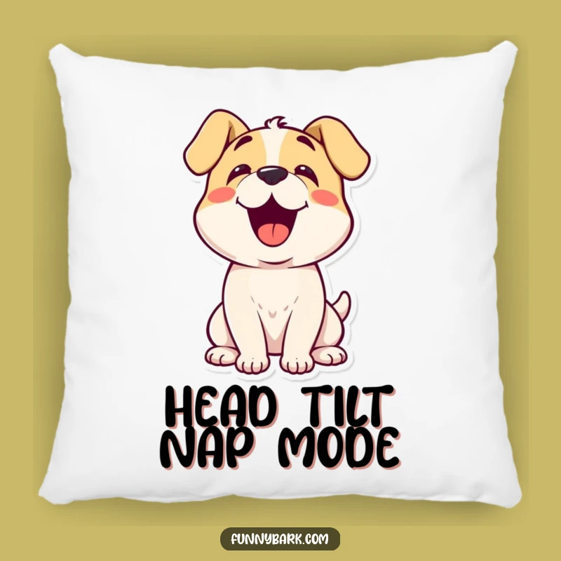 Funny Curious Dog Pillow: Comfy & Charming Decor!
