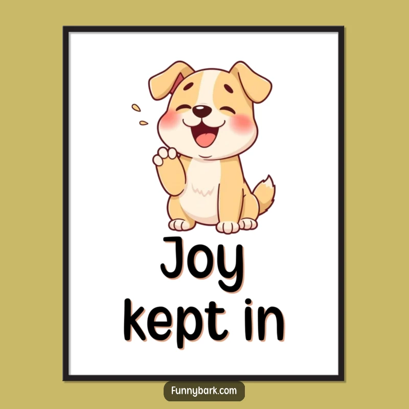 Funny Muffled Bark Dog Paw Digital Art: Instant Adorable Humor