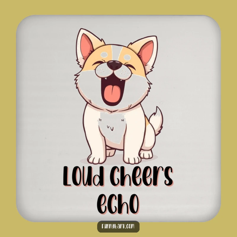 Funny Coasters - Mighty Barker Dog Set, Protect Furniture with Voice, Great Funny Gift