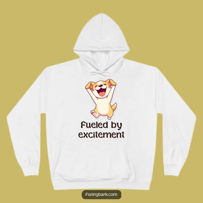 Funny Leaping Dog Hoodie - Stay Cozy and Comedic With This Energetic Gift