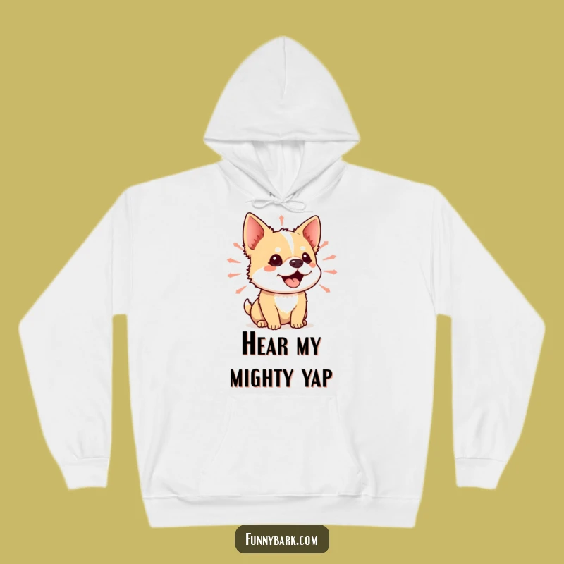 Funny Small Dog Sound Wave Hoodie Cozy Canine Comfort Hilarious Dog Lover Gift