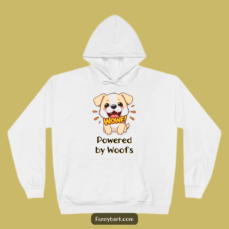 Funny Woof Dog Hoodie - Cozy & Hilarious Canine Apparel