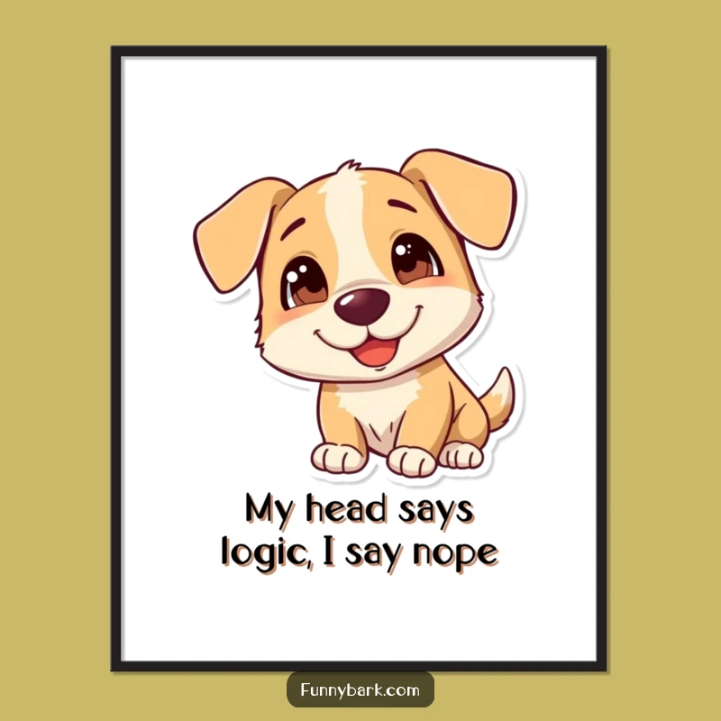 Funny Free Printable Dog Wall Art: Curious Canine Downloadable Decor for Your Home