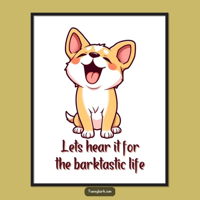Funny Free Printable Wall Art: Howling Dog Humour, Quirky Doggy Decor, Downloadable Home Gift