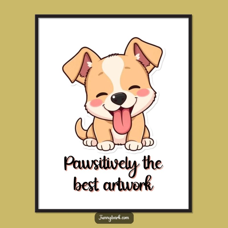 Funny Free Printable Wall Art: Barking Dog Art for a Lively and Humorous Home