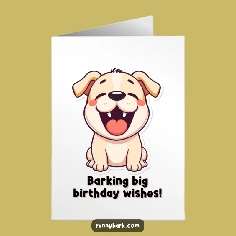 Free Printable Birthday Card Dog Bark: Funny Downloadable Gift for Dog Lovers