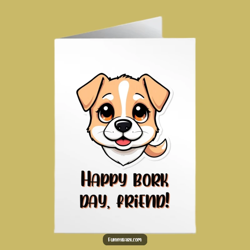 Free Printable Birthday Card: Curious Dog Face, Funny Downloadable Gift for Party Animals