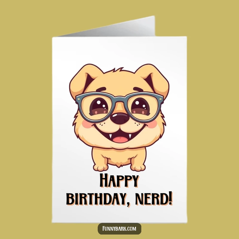 Free Printable Birthday Card: Goofy Glasses Dog, Hilarious Downloadable Gift