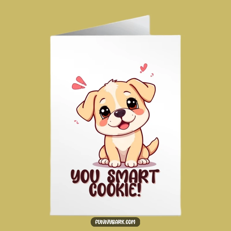 Free Printable Congrats Dog Card: Curious Dog, Humorous Gift