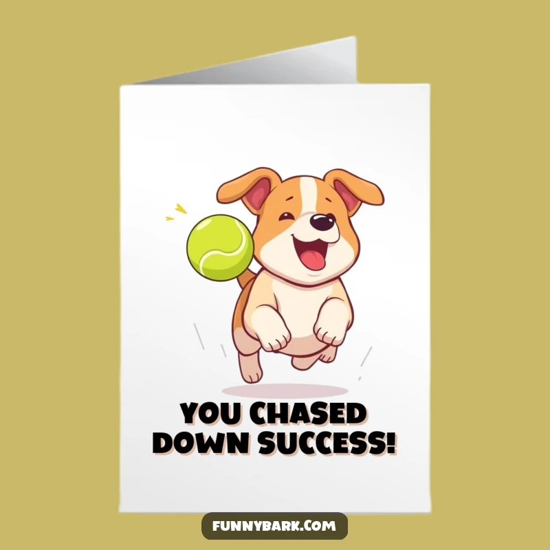 Free Printable Dog Congrats Card: Playful Win Downloadable Art