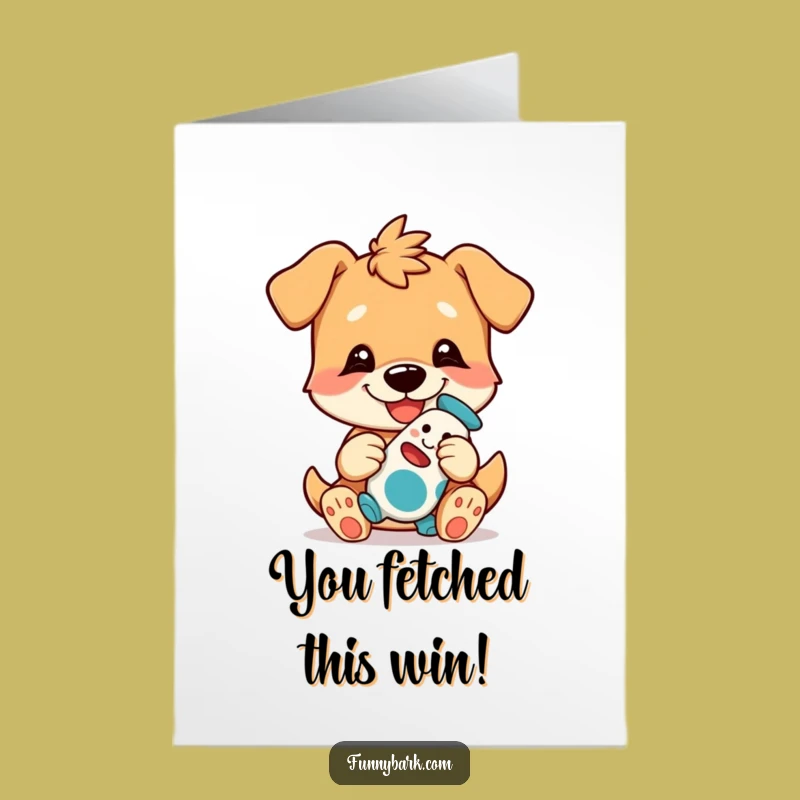 Free Printable Dog Congratulations Card: Humorous Downloadable for Big Wins