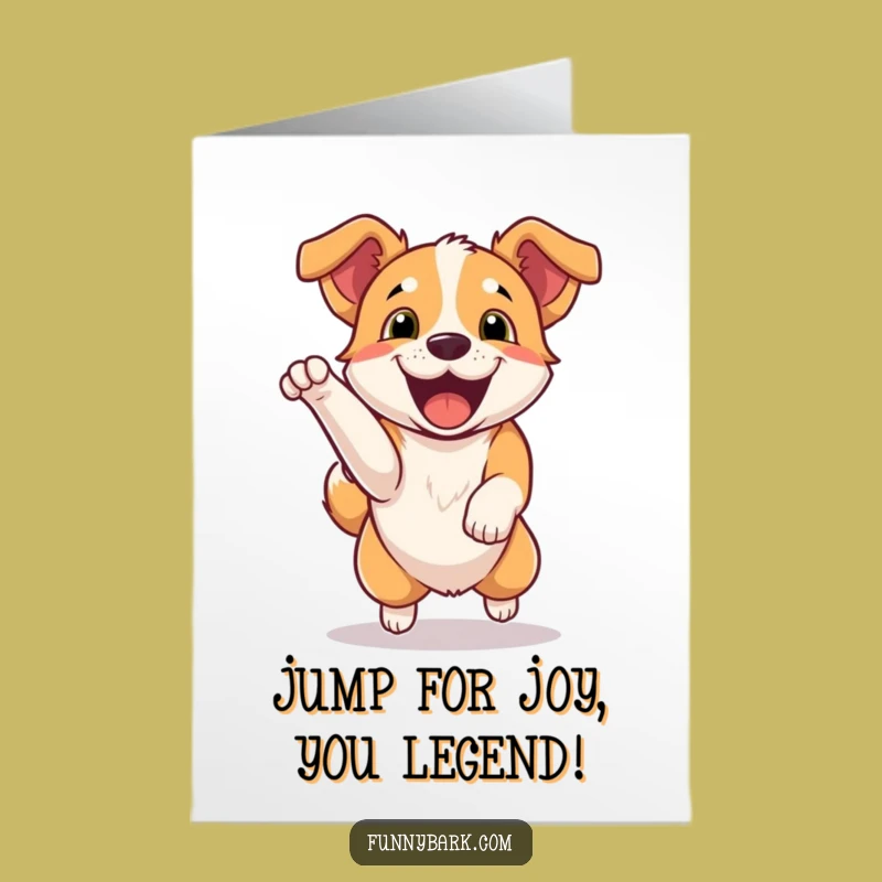 Free Printable Dog Congrats Card: Excited Bark Design, Perfect DIY Downloadable Gift!