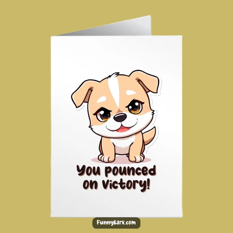 Free Printable Dog Congratulations Card: Humorous Downloadable for Playful Wins