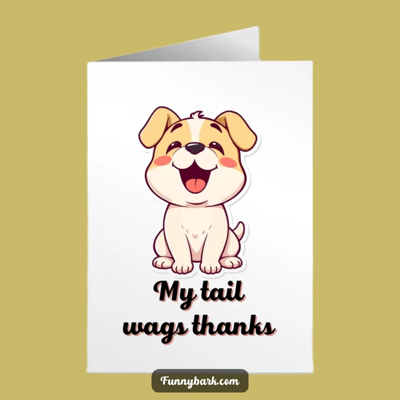 Free Printable Dog Thank You Card: Head Tilt Bark for a Heartfelt Downloadable Gift