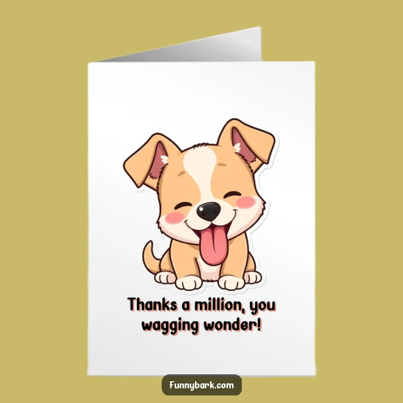 Free Printable Thank You Card: Dog Barks Appreciation for Your Kindness