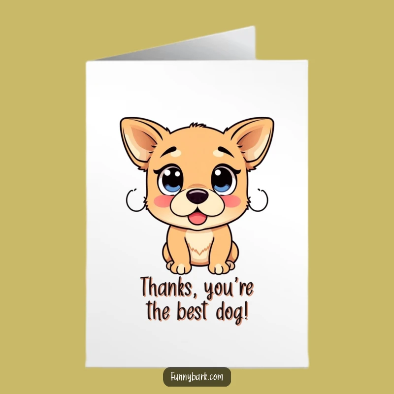 Free Printable Thank You Card: Funny Dog Proclaiming Thanks - Funny Downloadable Gift