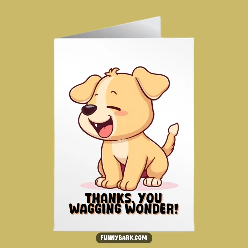 Funny Free Printable Puppy Thank You Card - Wagging Gratitude Downloadable