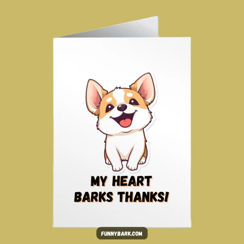 Free Printable Thank You Dog Card: Energetic Yips of Gratitude