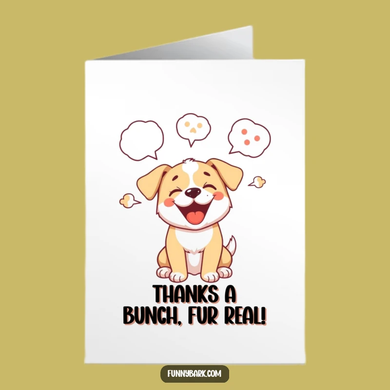 Free Printable Thank You Dog Card - Adorable Puppy Expressing Gratitude