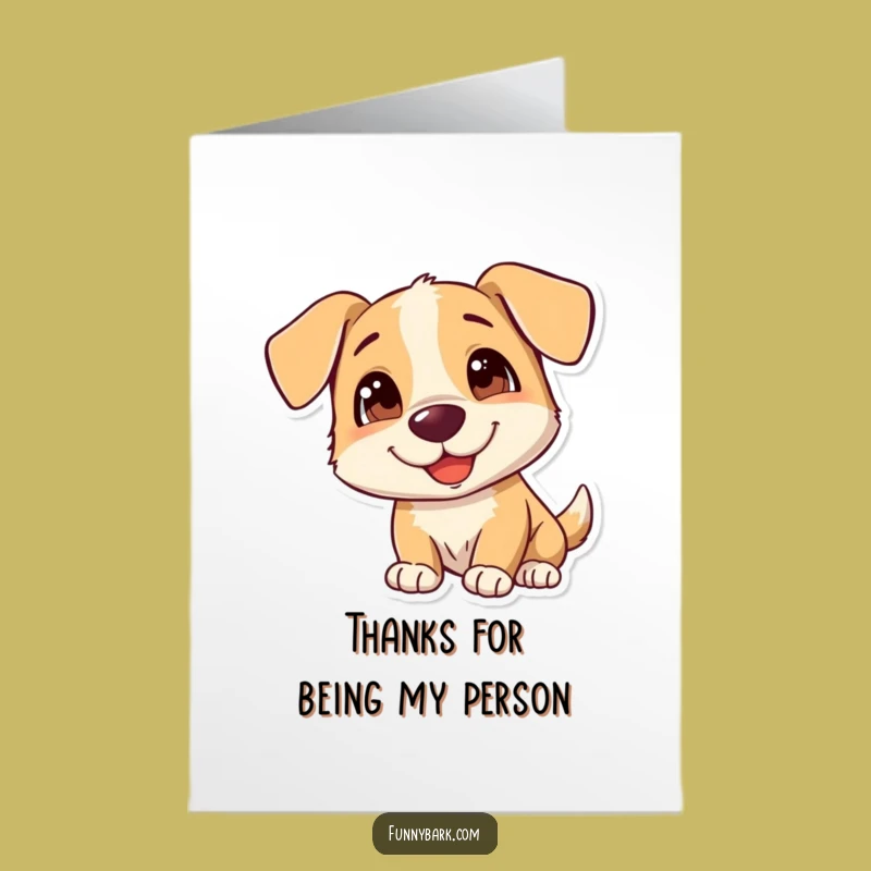 Free Printable Dog Thank You Card: Grateful Dog Downloadable Gift for Your Kindness
