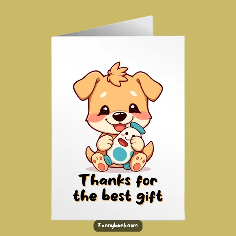Free Printable Thank You Dog Card: Funny Downloadable for Paw-some Gratitude