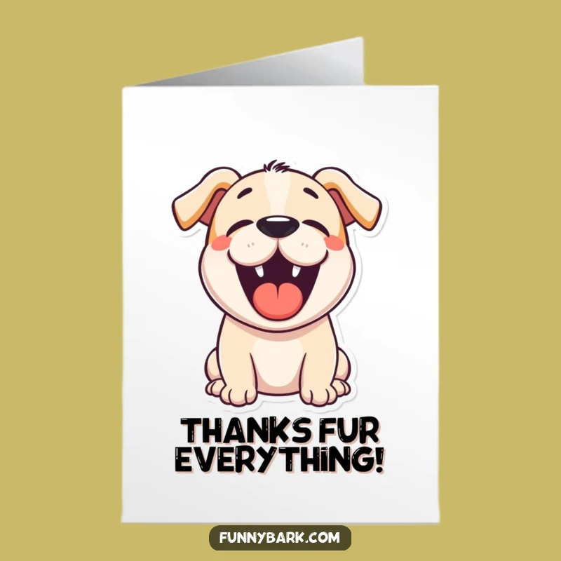 Free Printable Thank You Dog Card: Grateful Bark, Funny Downloadable Gift