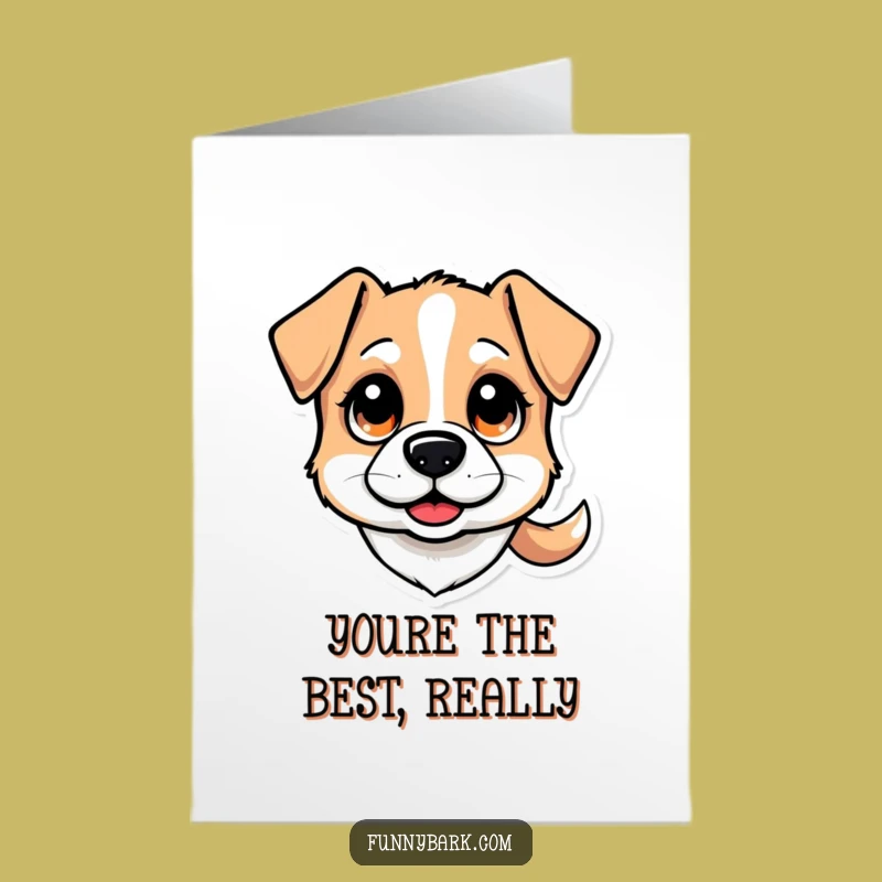 Free Printable Thank You Card: Curious Dog Face, Humorous Downloadable Gift for Appreciation
