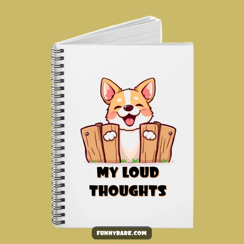 Funny Barking Dog Notebook - Energetic Journal