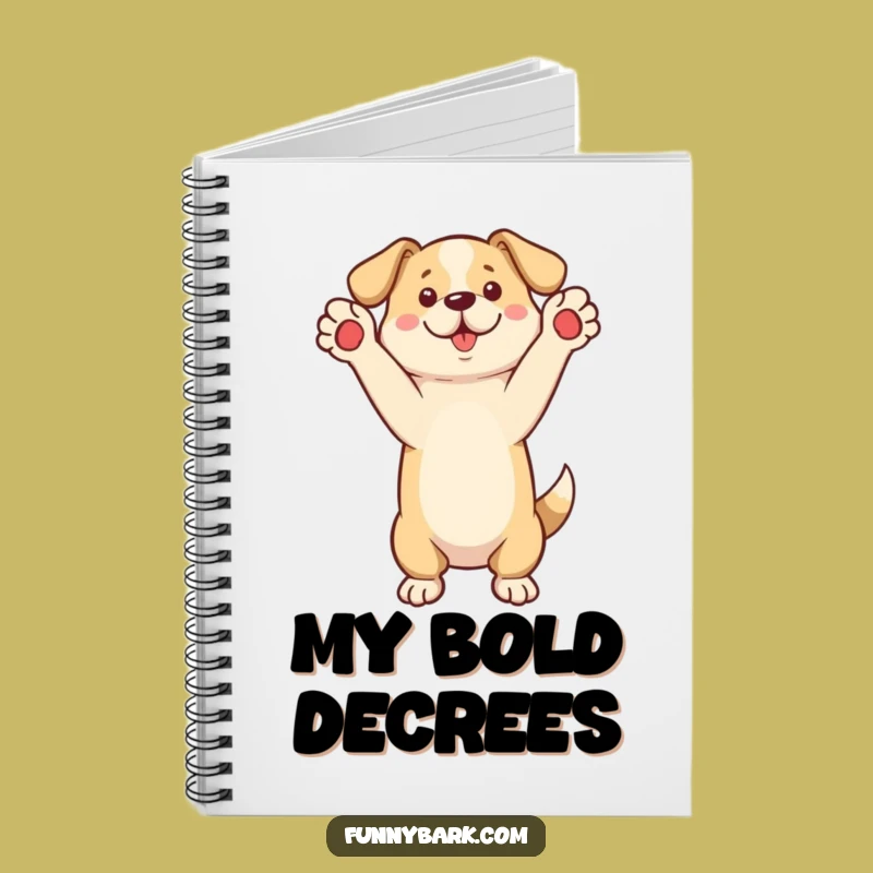 Funny Standing Dog Notebook - Jot Down Ideas With Flair