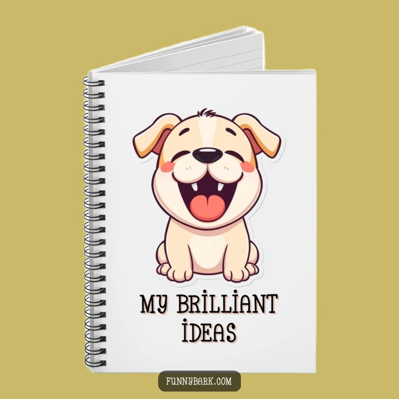 Funny Cartoon Dog Bark Notebook: Jot Down Ideas with Hilarious Canine Inspiration, Perfect Gift
