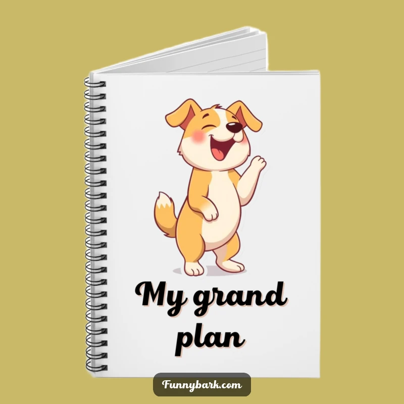 Funny Joyful Barking Notebook: Jot Down Ideas with Canine Exuberance