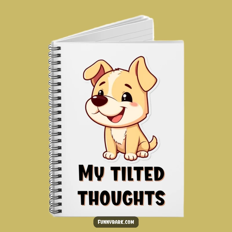 Funny Grinning Dog Notebook - Jot Down Ideas With Playful Canine Inspiration