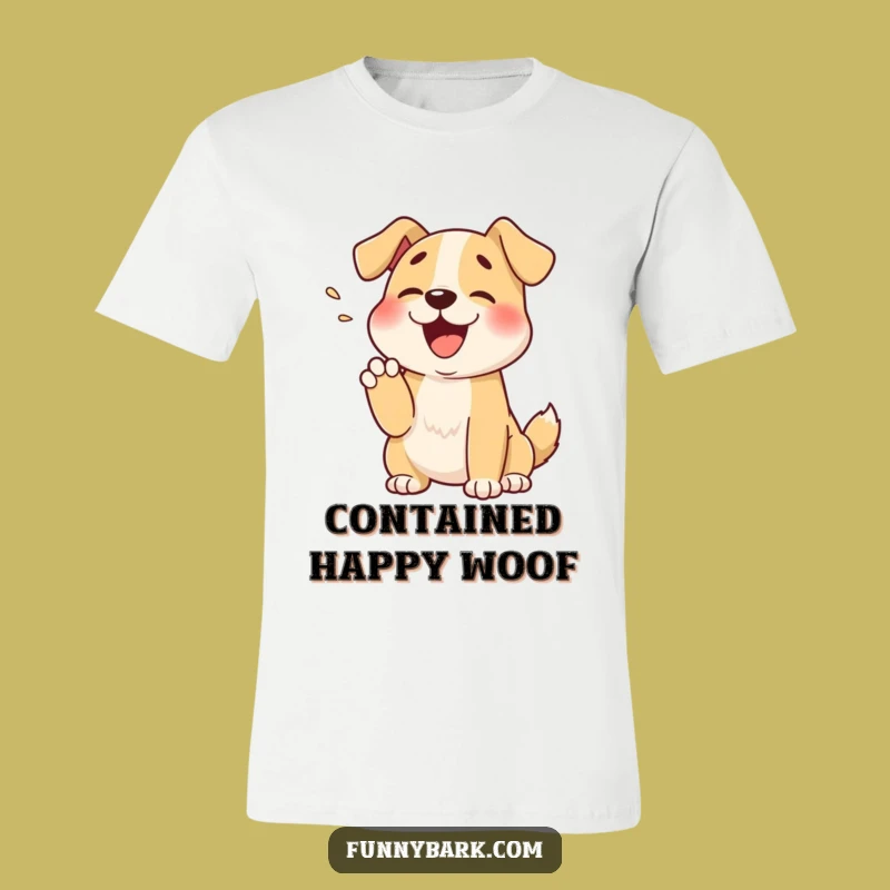 Funny Muffled Bark Dog Paw T-Shirt: Cute & Comical Gift