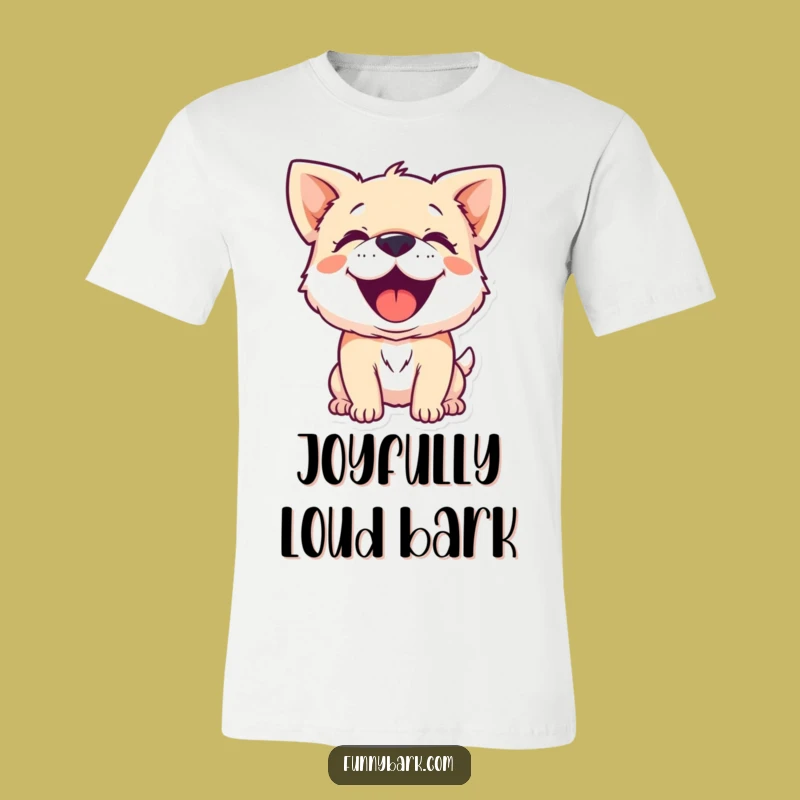 Funny Dog Barking Joyful T-Shirt: Exuberant Character - Wear Your Dog Love