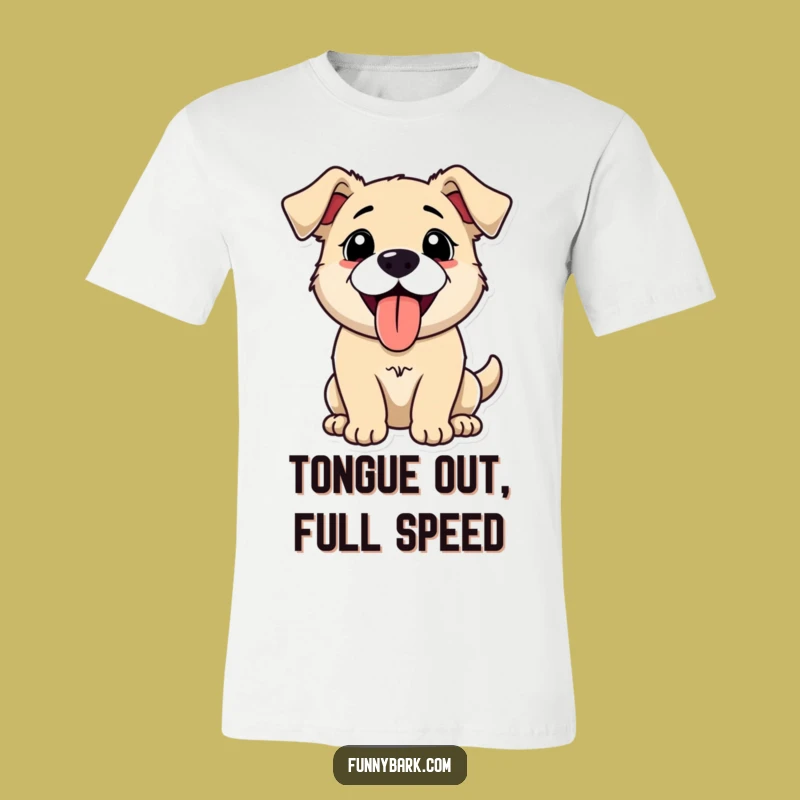 Funny Panting Dog T-Shirt - Wear Your Happy Bark With This Comedic Tee