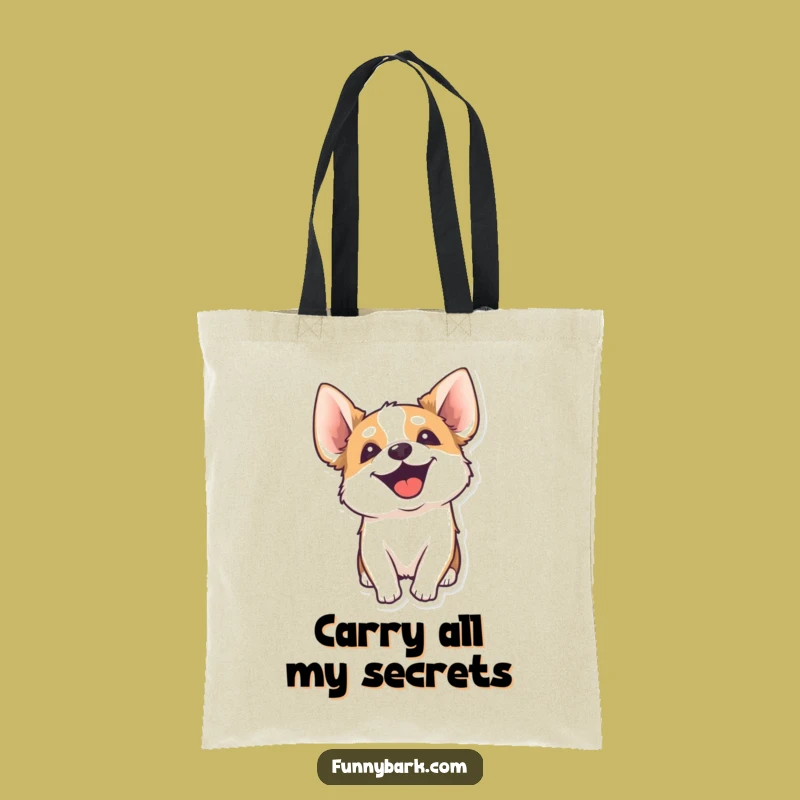 Funny Dog Yipping Tote Bag Practical Canine Accessory A Hilarious Gift for Shoppers