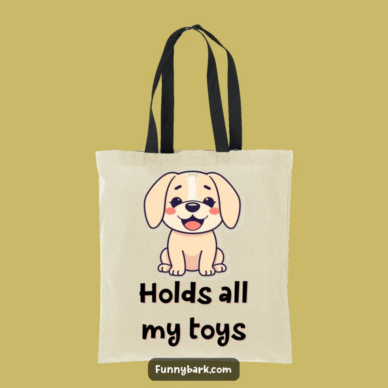 Funny Dog Silhouette Tote Bag - Happy & Droopy